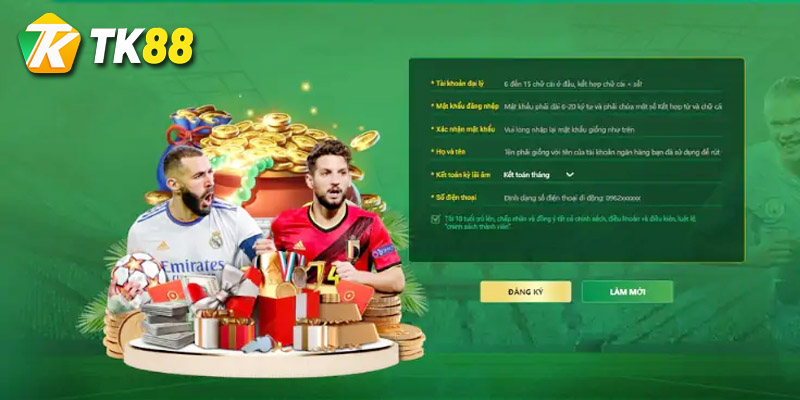 Hướng dẫn Đăng ký TK88 2 lưu ý người mới khi tạo tài khoản game tại tk88